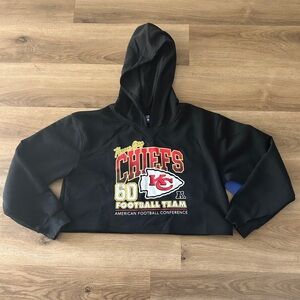 NFL Kansas City Chiefs Women’s Crop Hoodie, Rare, Official Ultra Game- NWT